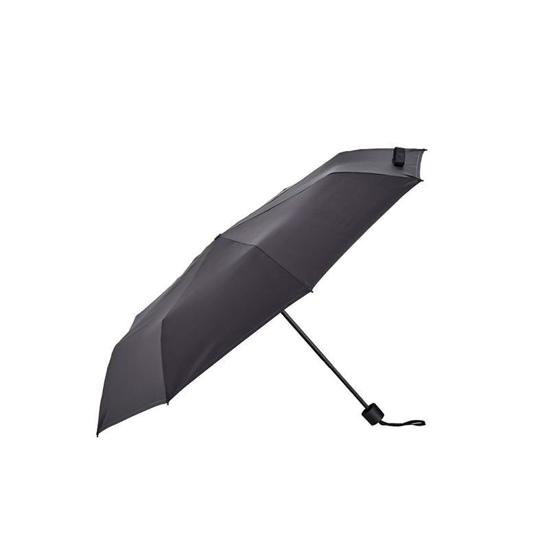 Parapluie d'affaires noir ultra-léger à trois volets pour adulte