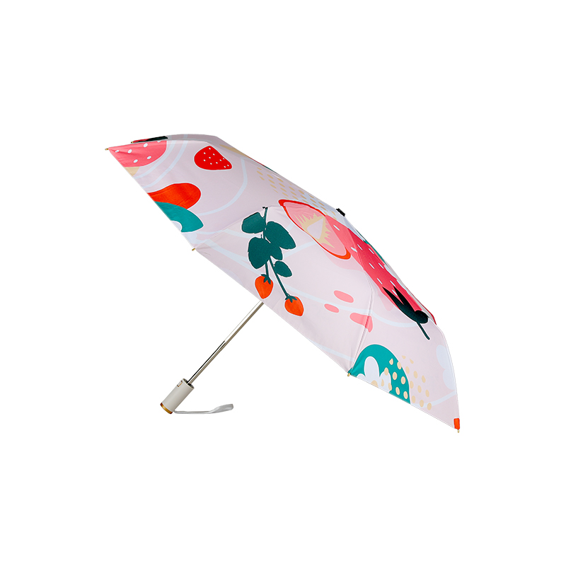 Parapluie solaire femme en caoutchouc noir à ouverture et fermeture automatique