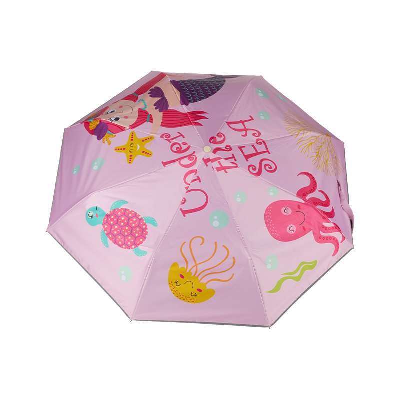 Parapluie de protection solaire à ouverture automatique et à fermeture automatique pour enfants