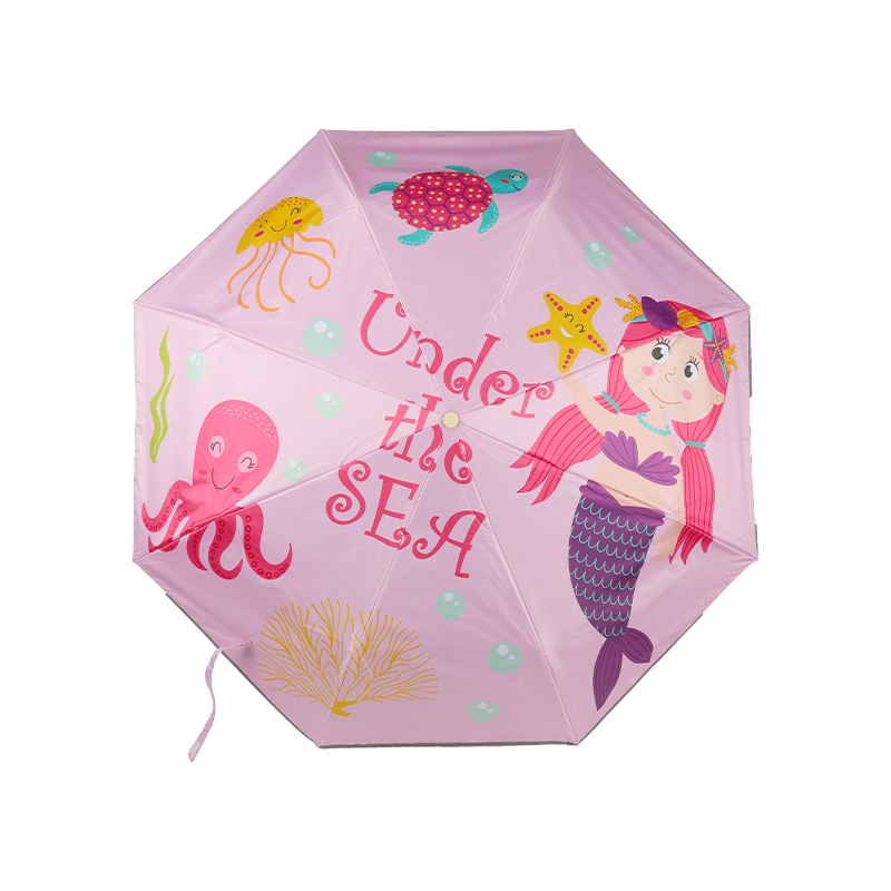 Parapluie de protection solaire à ouverture automatique et à fermeture automatique pour enfants