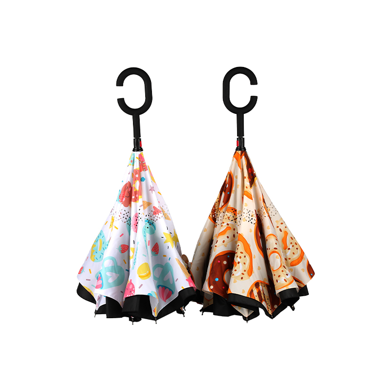 Parapluie inversé double couche mains libres pour enfants