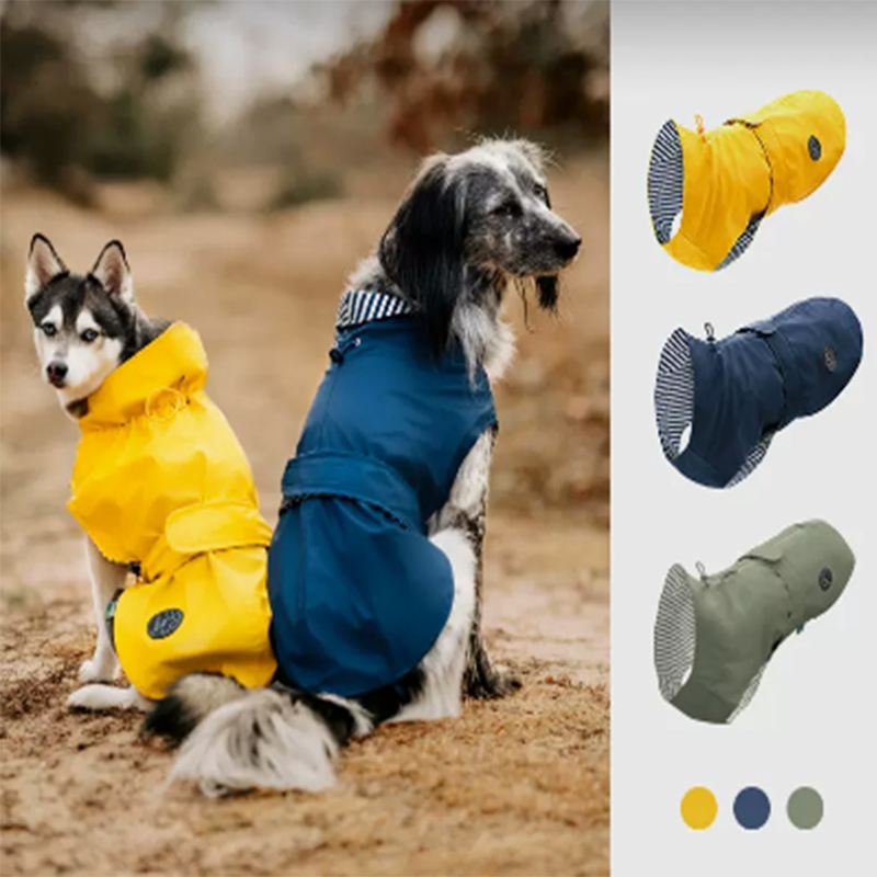 Imperméable pour animaux de compagnie de dessin animé hydrofuge feuille de lotus