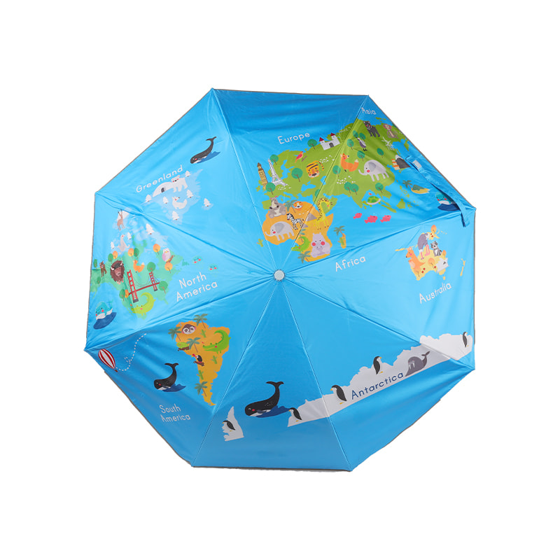 Parapluie de protection solaire à ouverture automatique et à fermeture automatique pour enfants