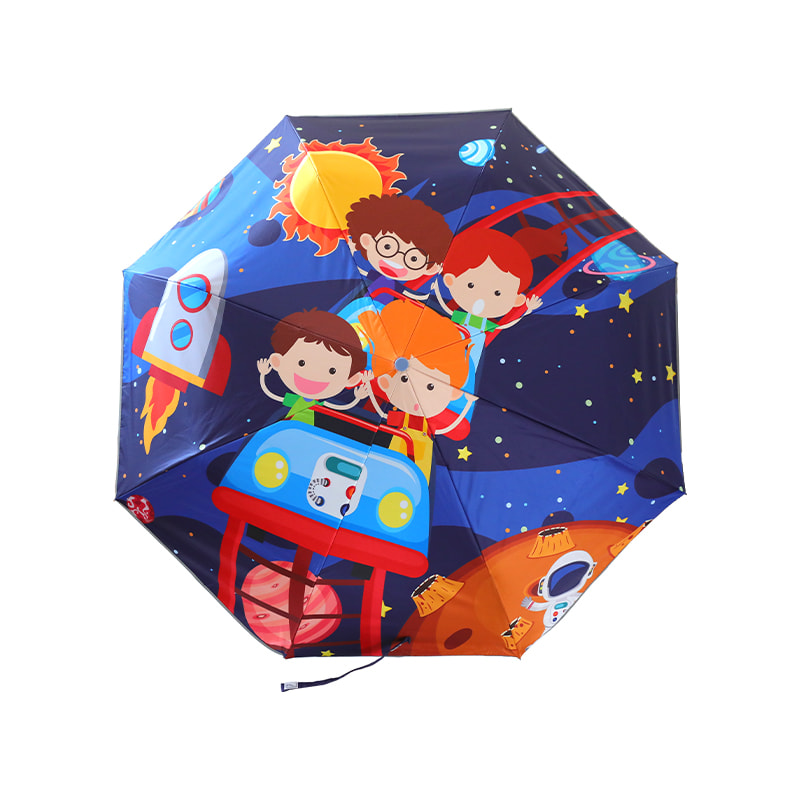 Parapluie de protection solaire à ouverture automatique et à fermeture automatique pour enfants