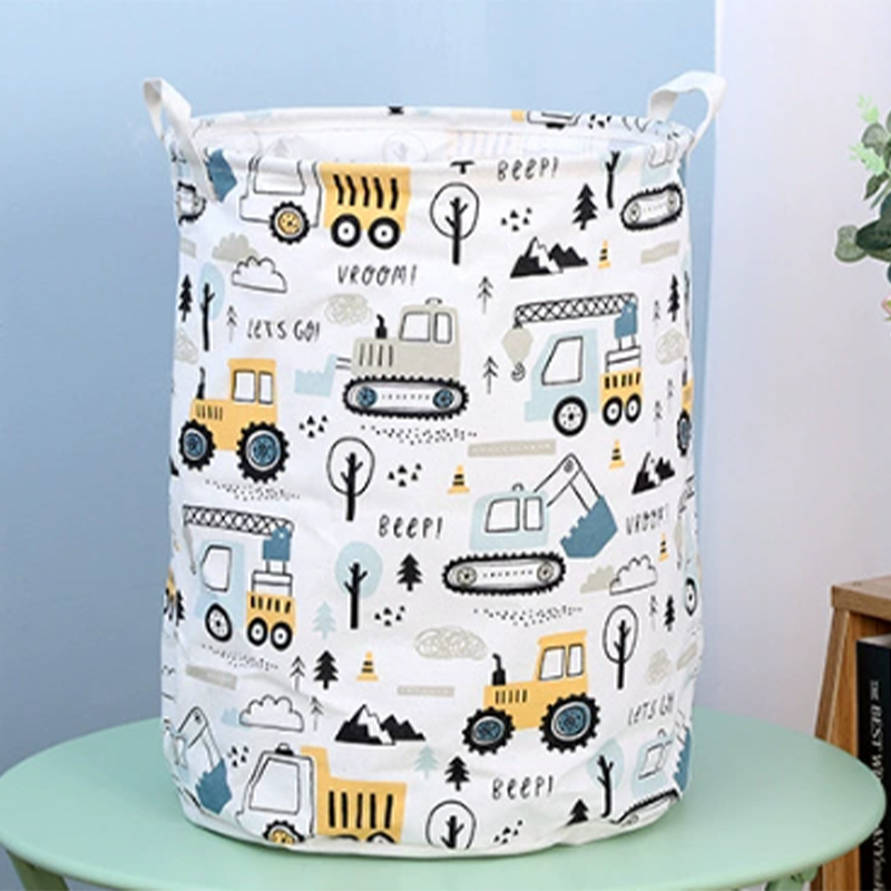 Seau de rangement pour vêtements, Design de dessin animé pour enfants, facile d'entretien